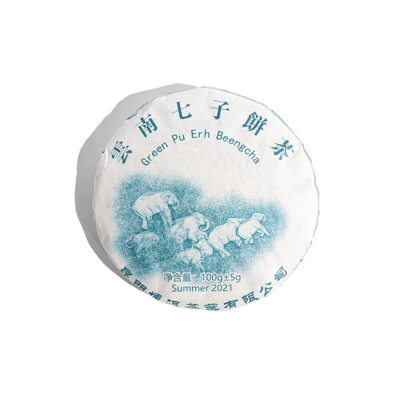 Pu-Erh Green Elephant Beeng Cha - sheng (2021)